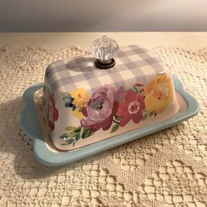 🧈 Pioneer Woman Butter Dish — Like New! 💗